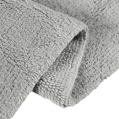 Luxury Feather Touch Reversible Bath Rug, Grey Olliix