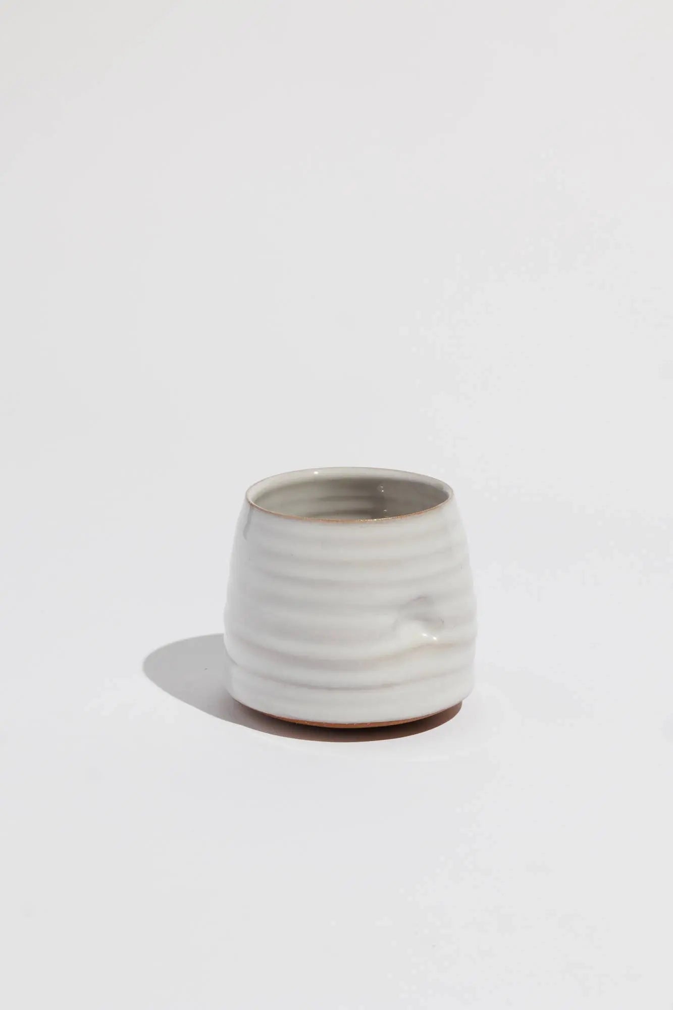 Tipsy Tumbler - White - The cocktail sipper for fidgeting Gravesco Pottery