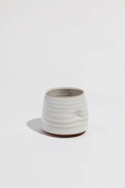 Tipsy Tumbler - White - The cocktail sipper for fidgeting Gravesco Pottery