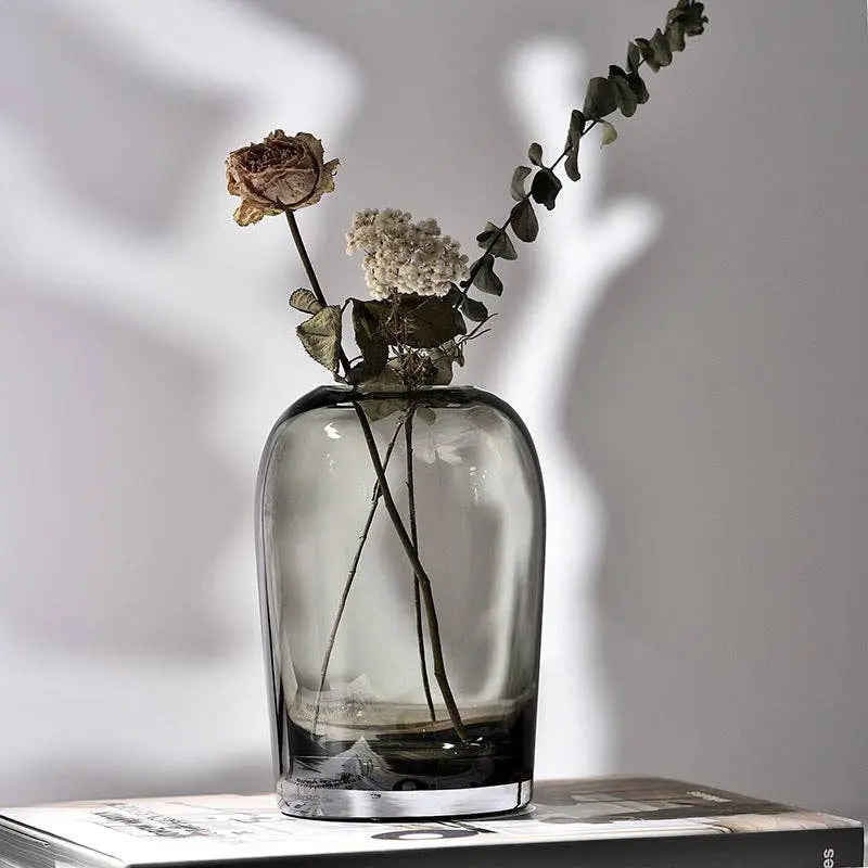 Wide Glass Vase BlakOutlet