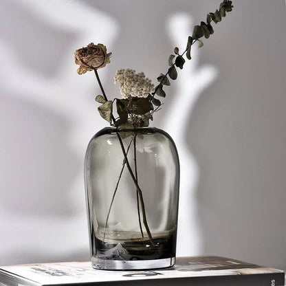 Wide Glass Vase BlakOutlet