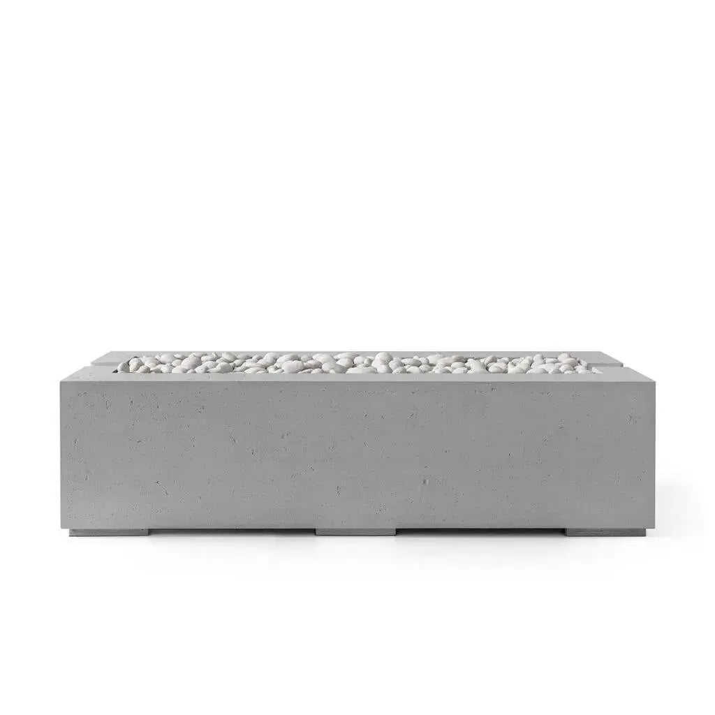 Avera 60" Lightweight Concrete Outdoor Fire Pit Home Crush