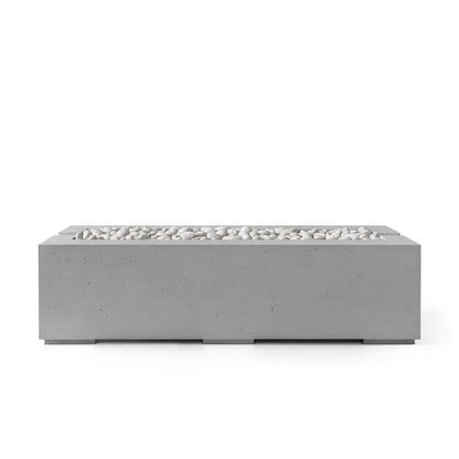 Avera 60" Lightweight Concrete Outdoor Fire Pit Home Crush