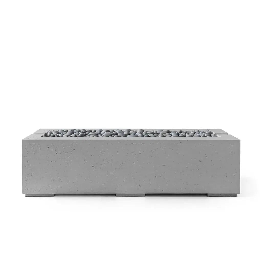 Avera 60" Lightweight Concrete Outdoor Fire Pit Home Crush