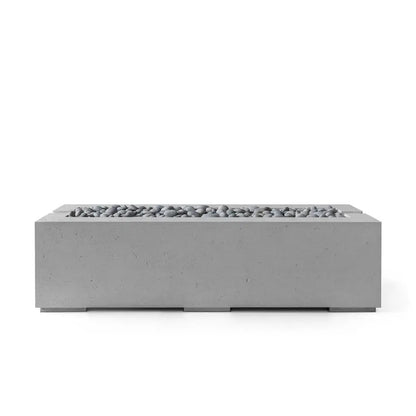 Avera 60" Lightweight Concrete Outdoor Fire Pit Home Crush