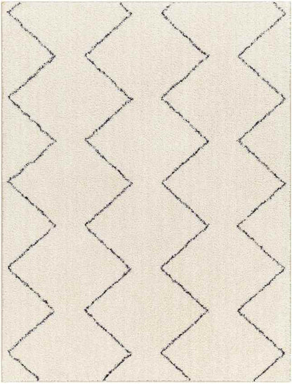 Aaliyah Global Cream/Black Washable Area Rug Mark & Day