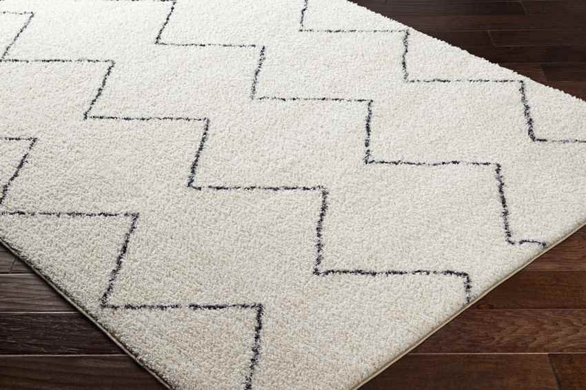 Aaliyah Global Cream/Black Washable Area Rug Mark & Day