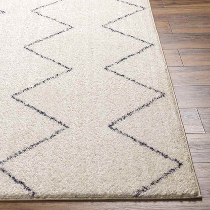 Aaliyah Global Cream/Black Washable Area Rug Mark & Day