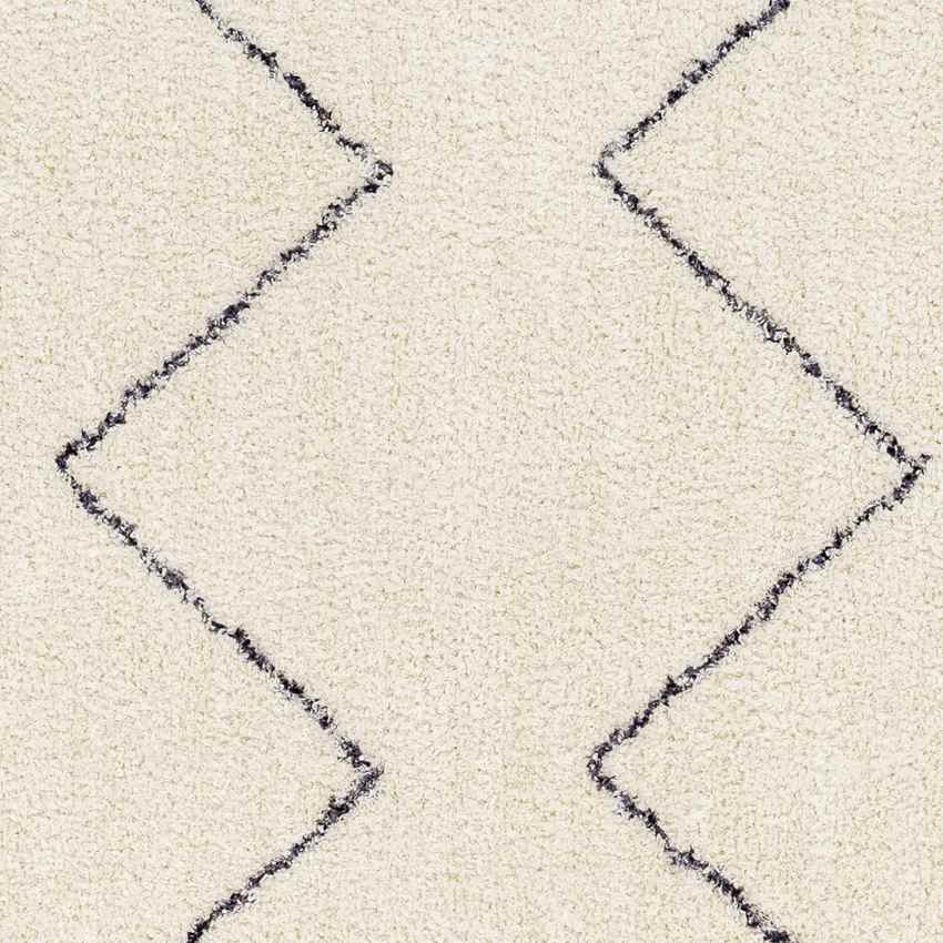 Aaliyah Global Cream/Black Washable Area Rug Mark & Day