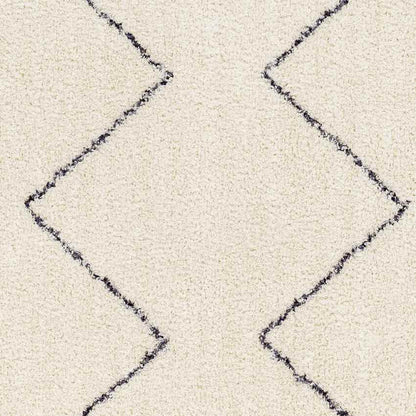 Aaliyah Global Cream/Black Washable Area Rug Mark & Day
