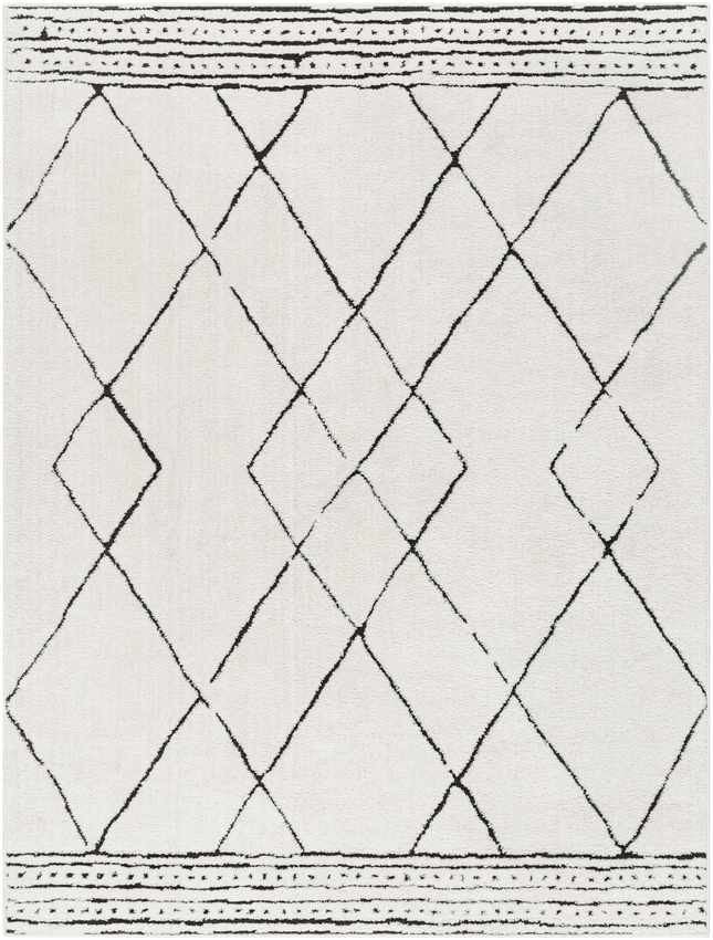 Josue Modern Ivory/Black Area Rug Mark & Day