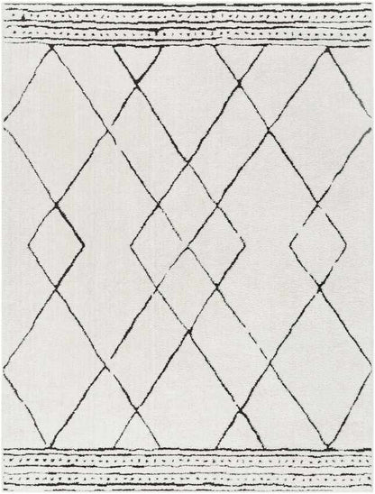 Josue Modern Ivory/Black Area Rug Mark & Day