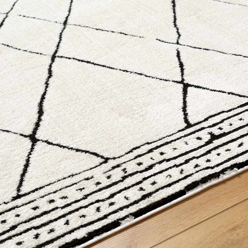 Josue Modern Ivory/Black Area Rug Mark & Day