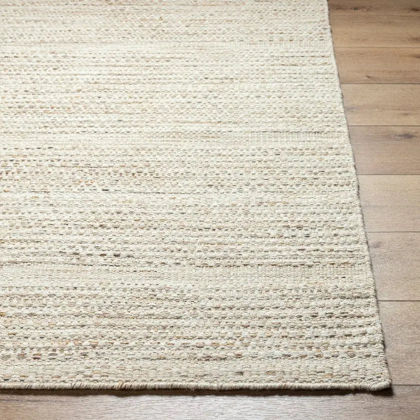 Christofer Solid and Border Light Beige Area Rug Mark & Day