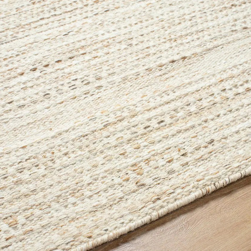 Christofer Solid and Border Light Beige Area Rug Mark & Day