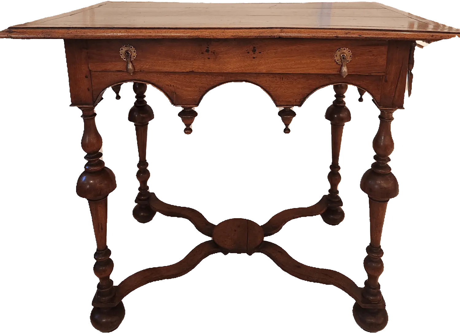 Antique French Fruitwood Side Table