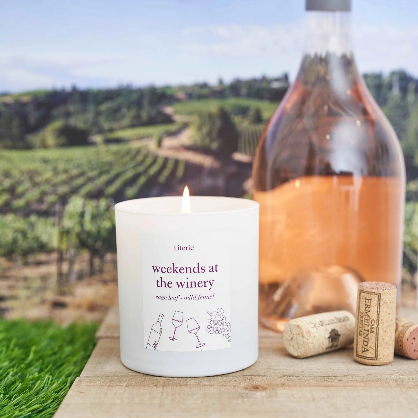 Weekends at the Winery Literie Candles