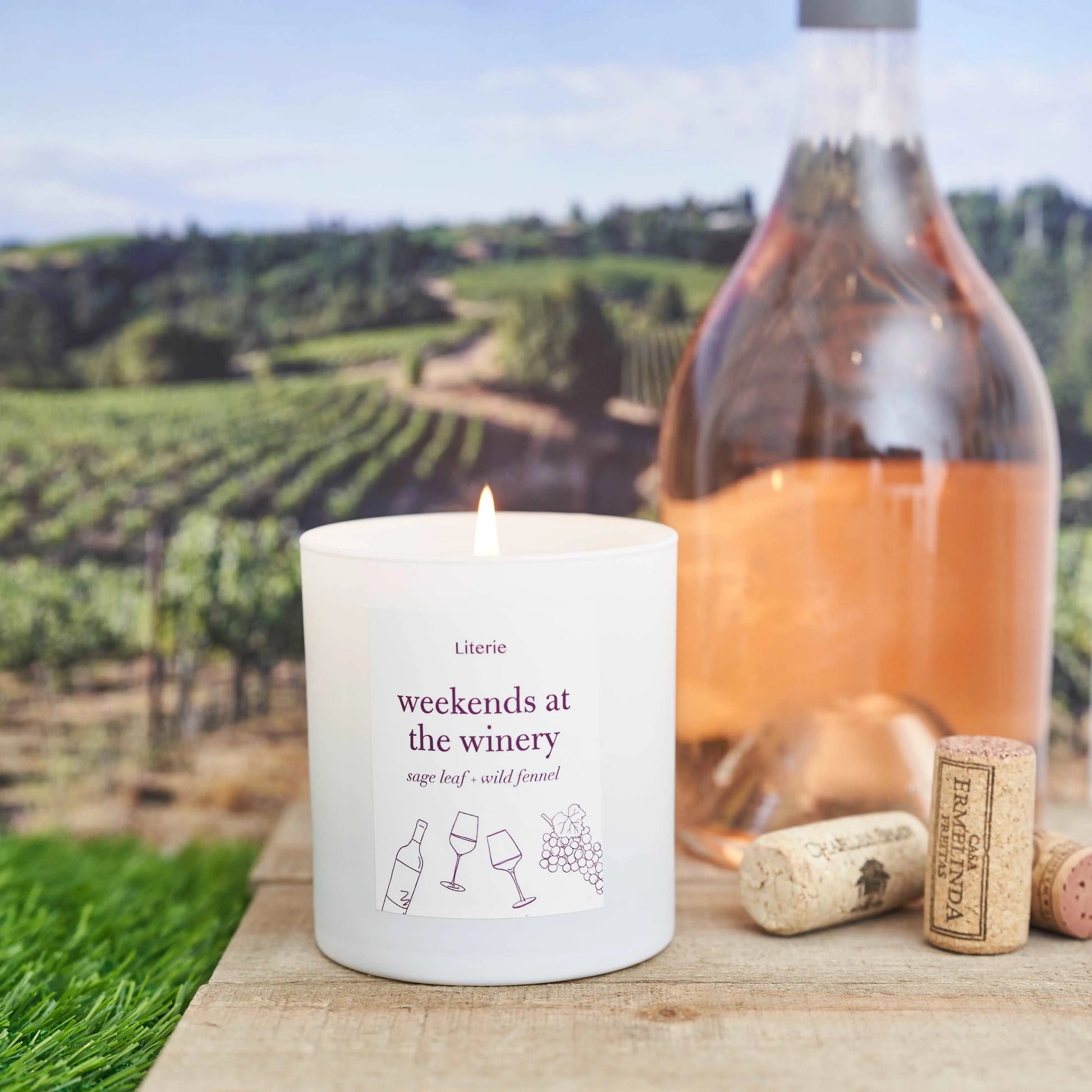 Weekends at the Winery Literie Candles