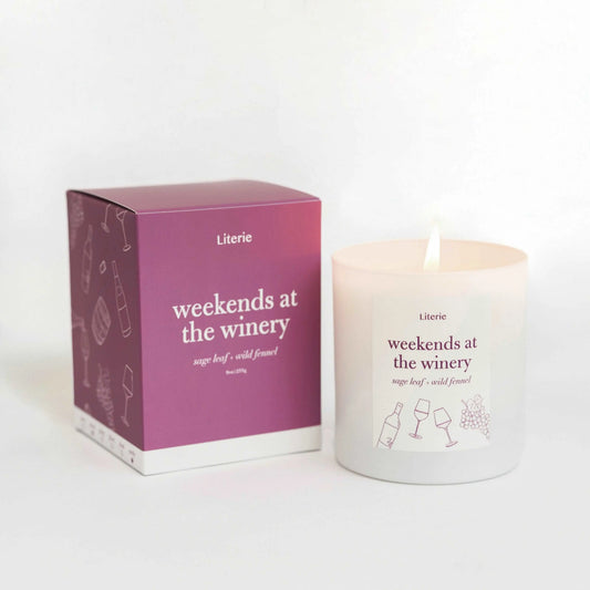 Weekends at the Winery Literie Candles