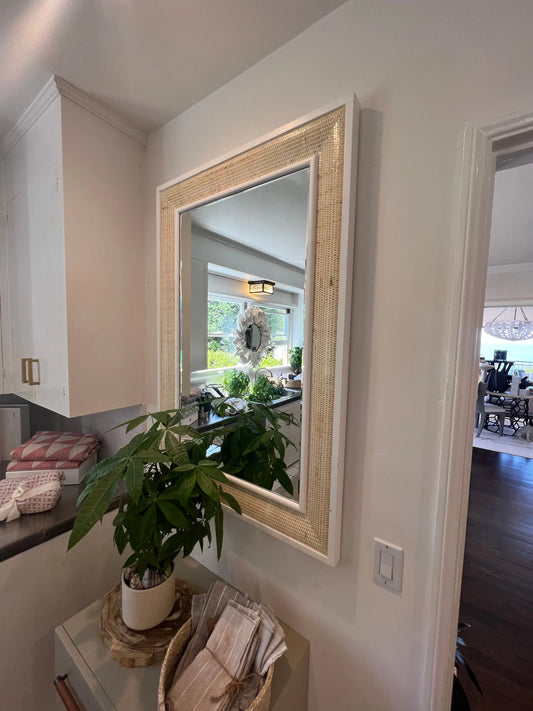 Raffia Mirror Home Crush