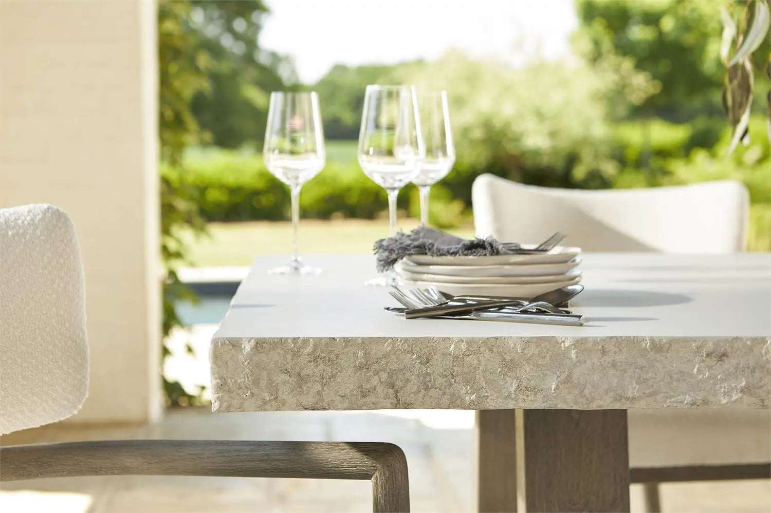 Trouville Outdoor Dining Table by Bernhardt Bernhardt