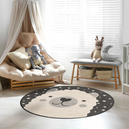Kids Llama Animal Print Nursery Area Rug - Clearance Boutique Rugs