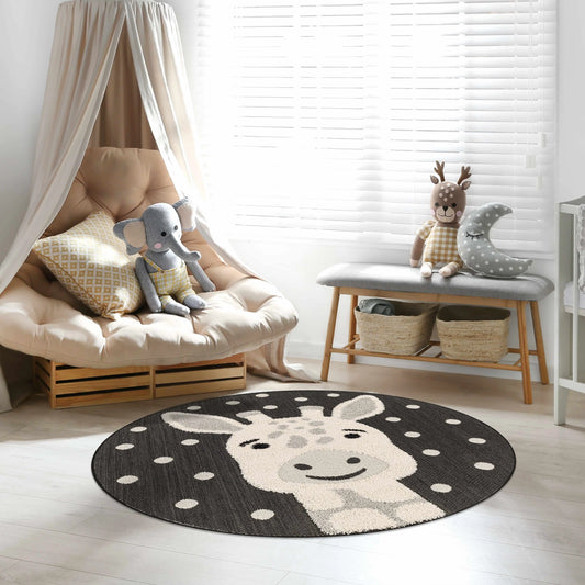 Kids Giraffe Animal Print Nursery Area Rug - Clearance Boutique Rugs
