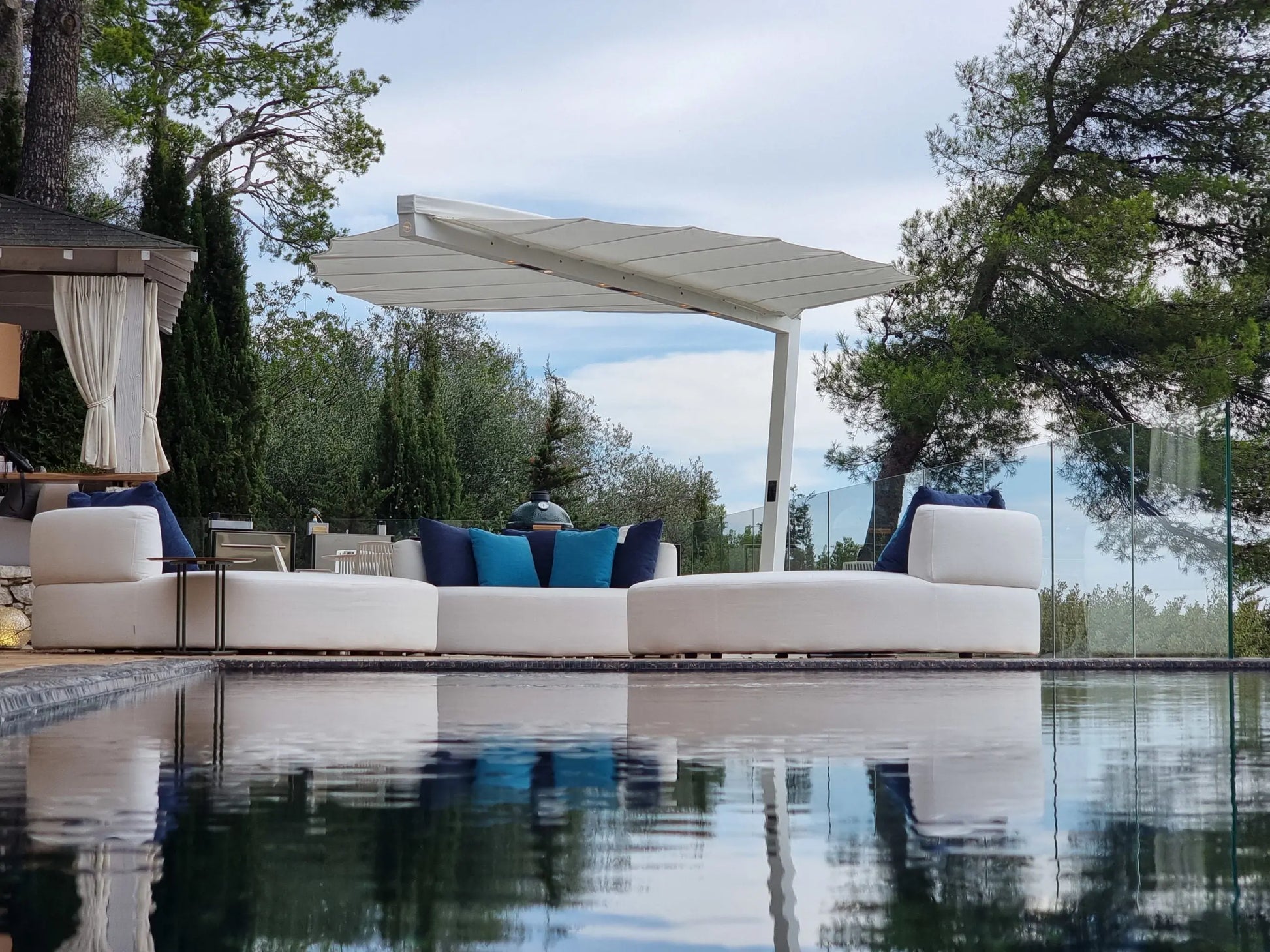 LEAF Outdoor Heater, Umbrella, and Mister by Heatsail Heatsail