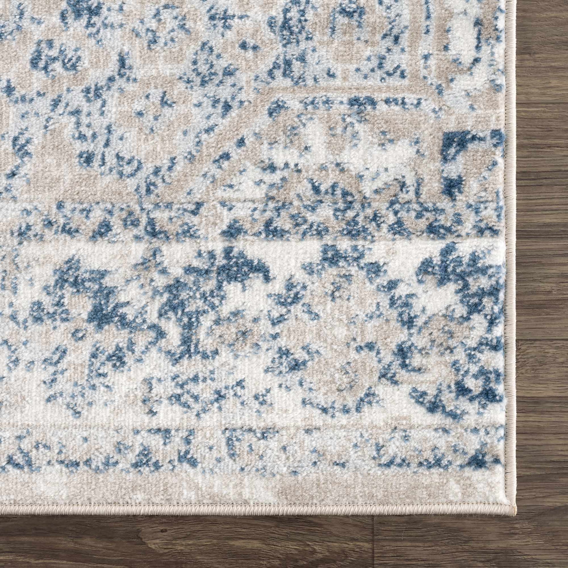 Amir Blue Medallion Area Rug Boutique Rugs