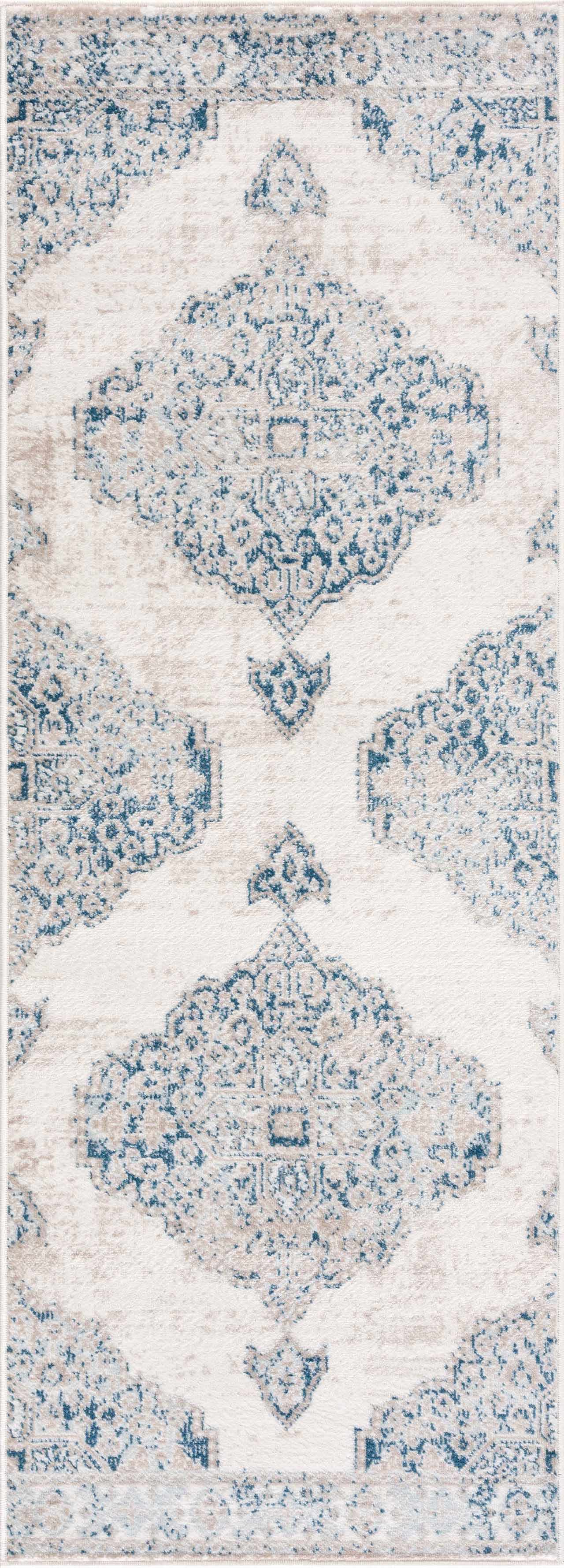 Amir Blue Medallion Area Rug Boutique Rugs
