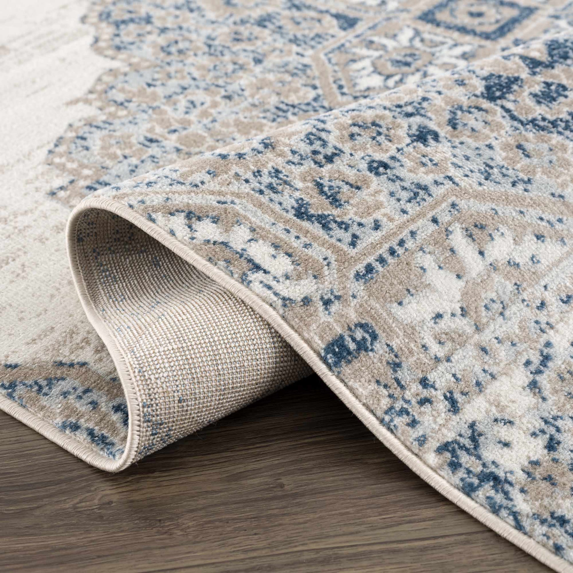 Amir Blue Medallion Area Rug Boutique Rugs