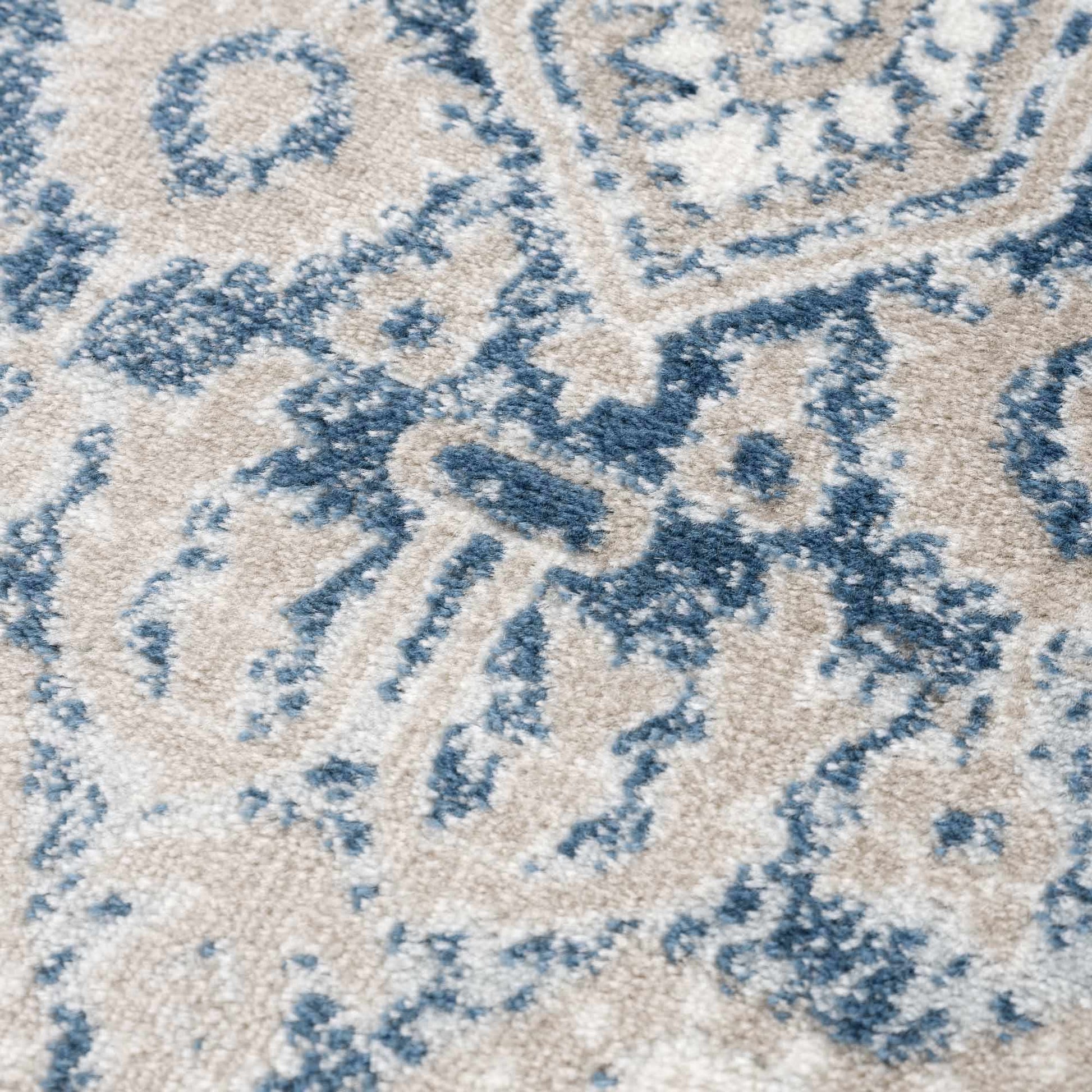 Amir Blue Medallion Area Rug Boutique Rugs