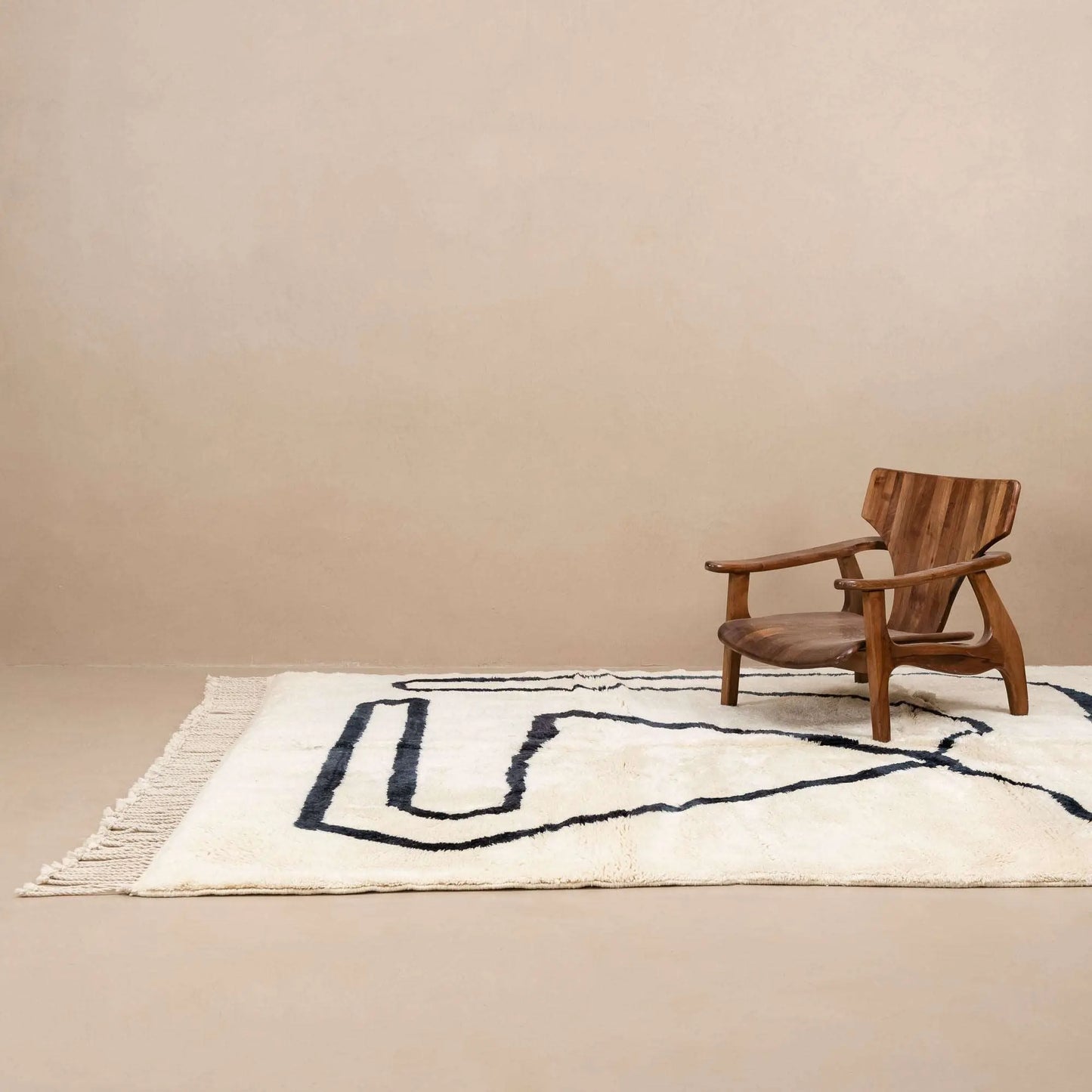 Treasure Map - Luxury Shag Moroccan Rug Benisouk