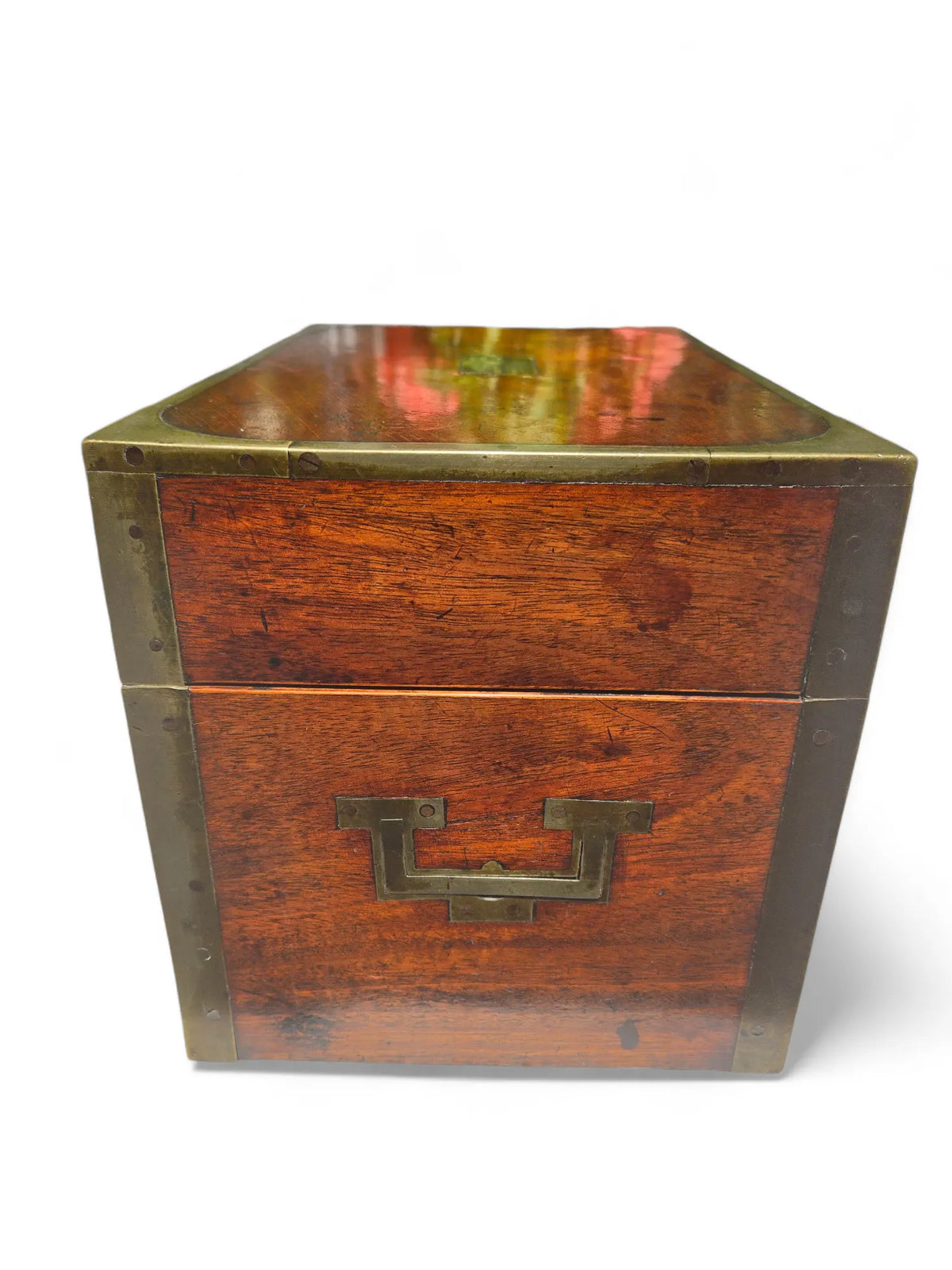 Antique English Military / Document box C. 1830 HOME CRUSH