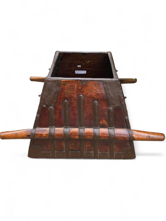 Antique iron burl rice carrier Home Crush