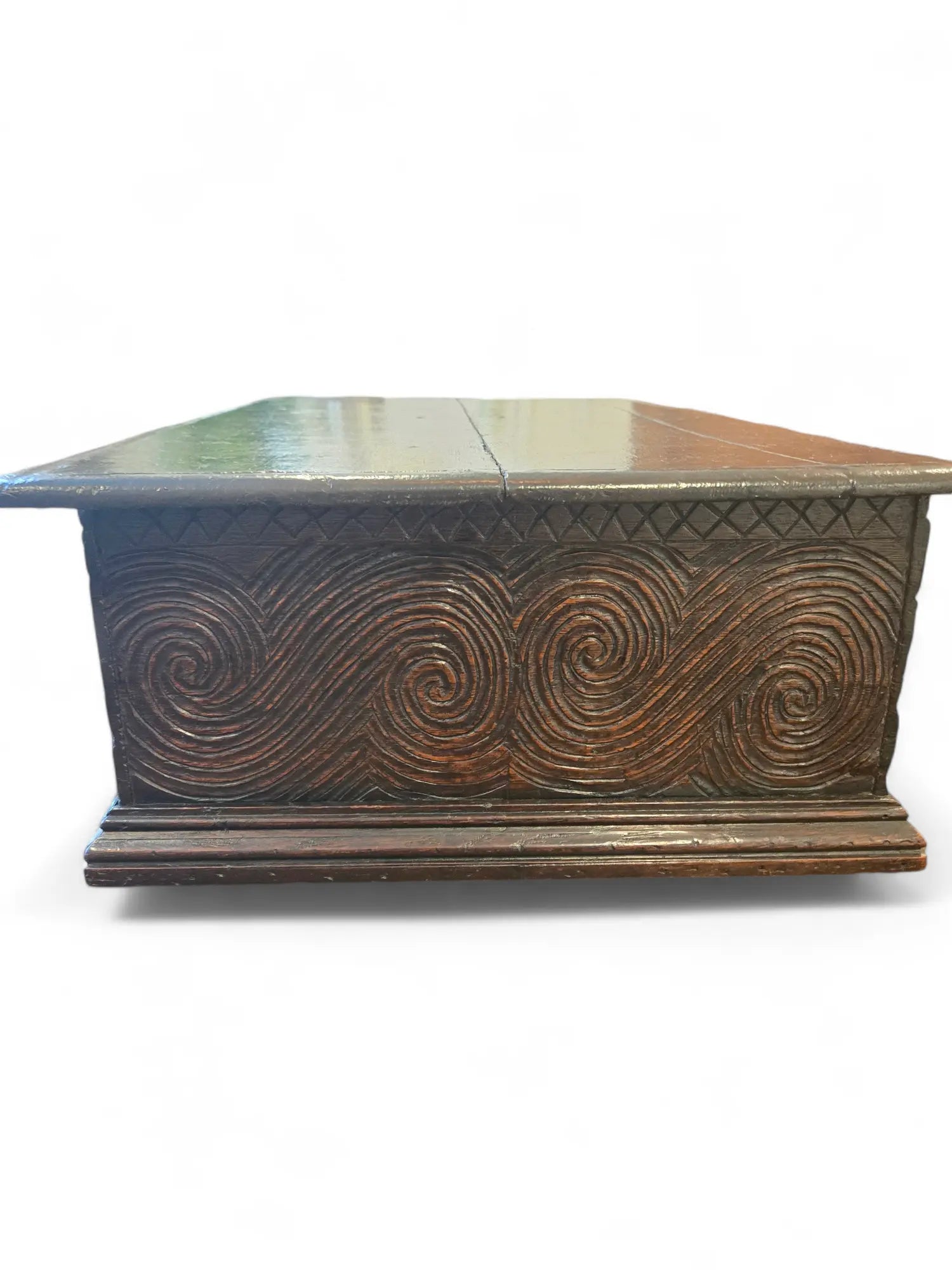 Antique carved Spanish document box HOME CRUSH