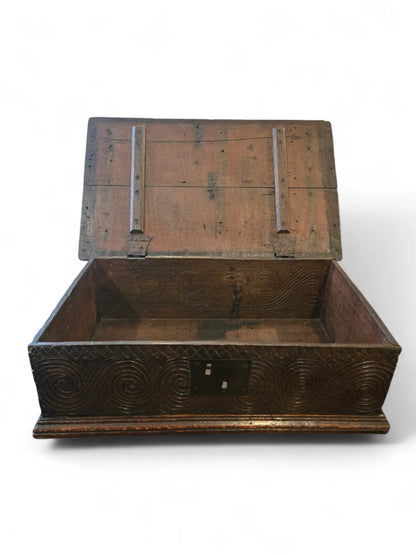 Antique carved Spanish document box HOME CRUSH