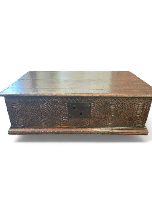 Antique carved Spanish document box HOME CRUSH