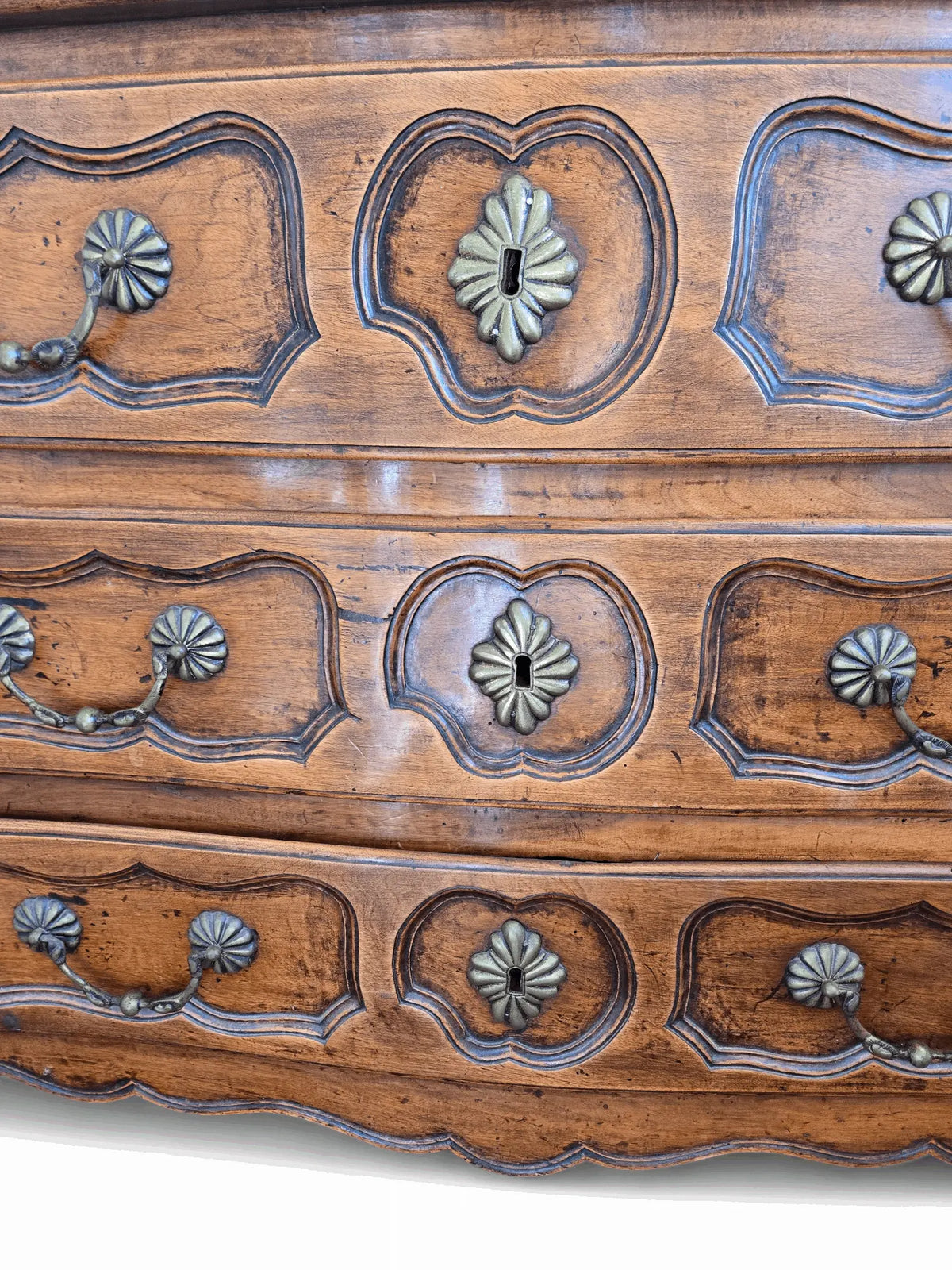 Antique French 3 drawer fruitwood commode Home Crush