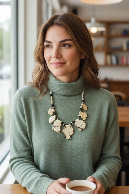 Vintage White Buffalo Turquoise Necklace Home Crush