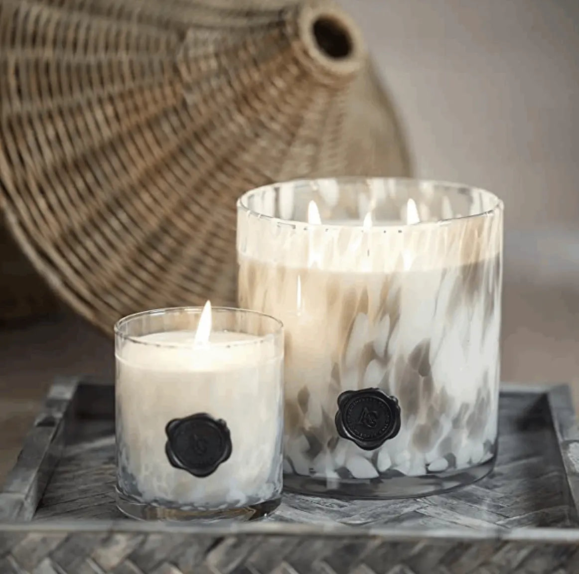 Apothecary Guild Opal Glass Candle Jar in Gift Box