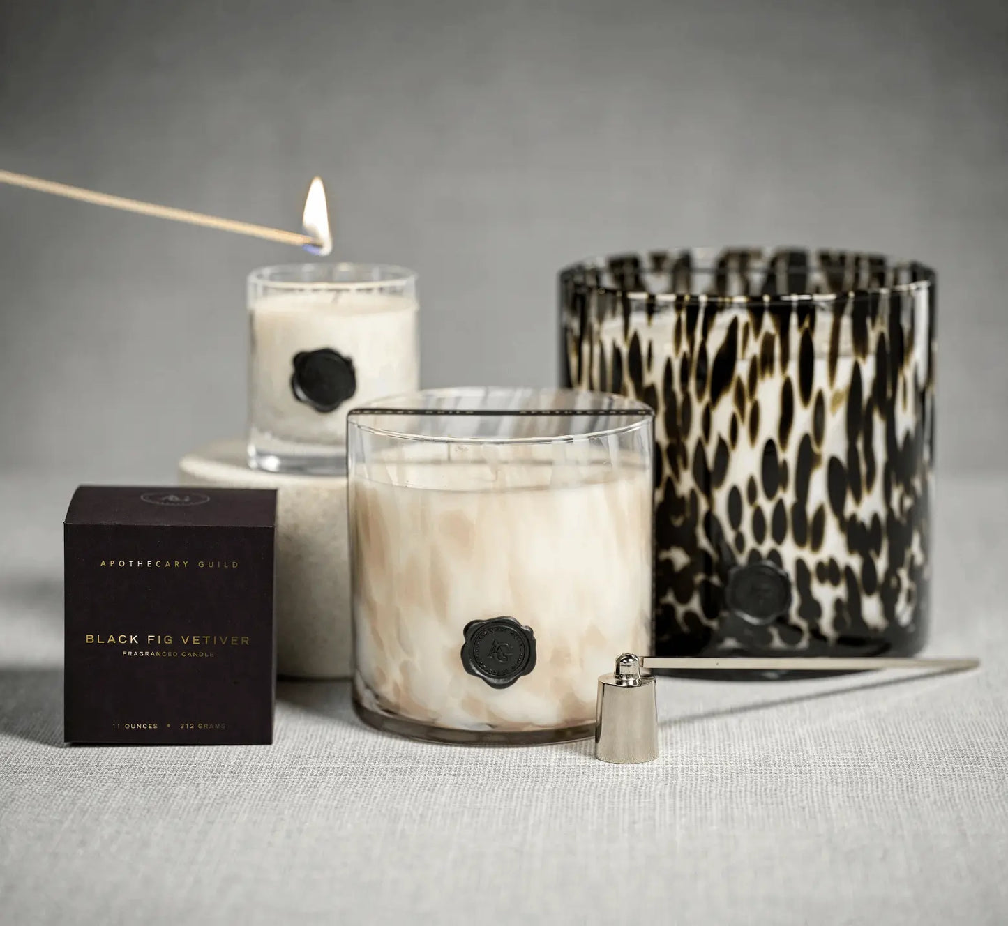 Apothecary Guild Opal Glass Five Wick Candle Jar