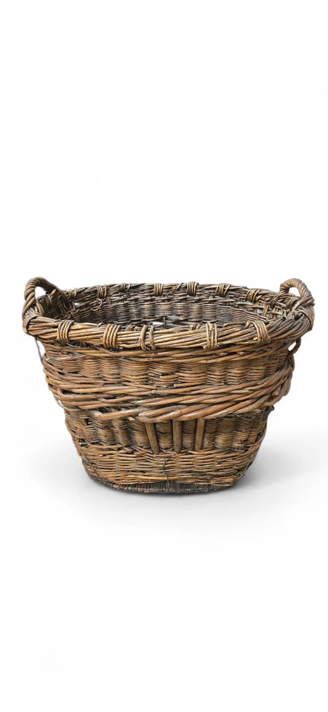 Antique Vintner Basket Home Crush