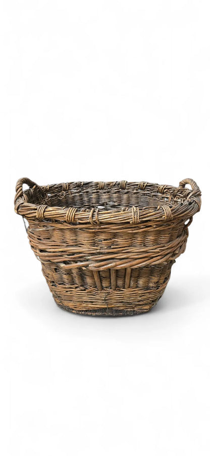 Antique Vintner Basket Home Crush