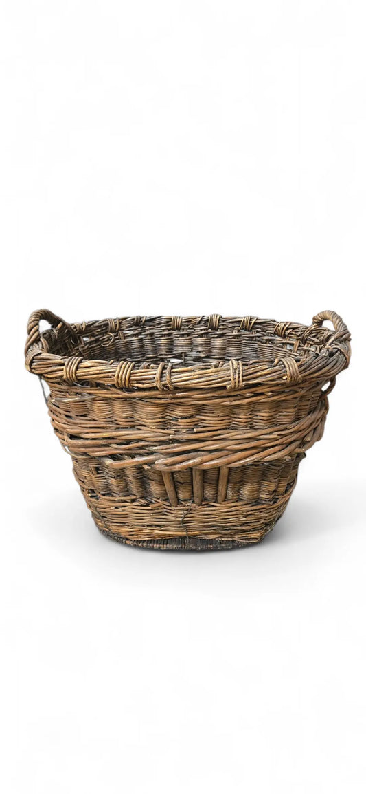 Antique Vintner Basket Home Crush