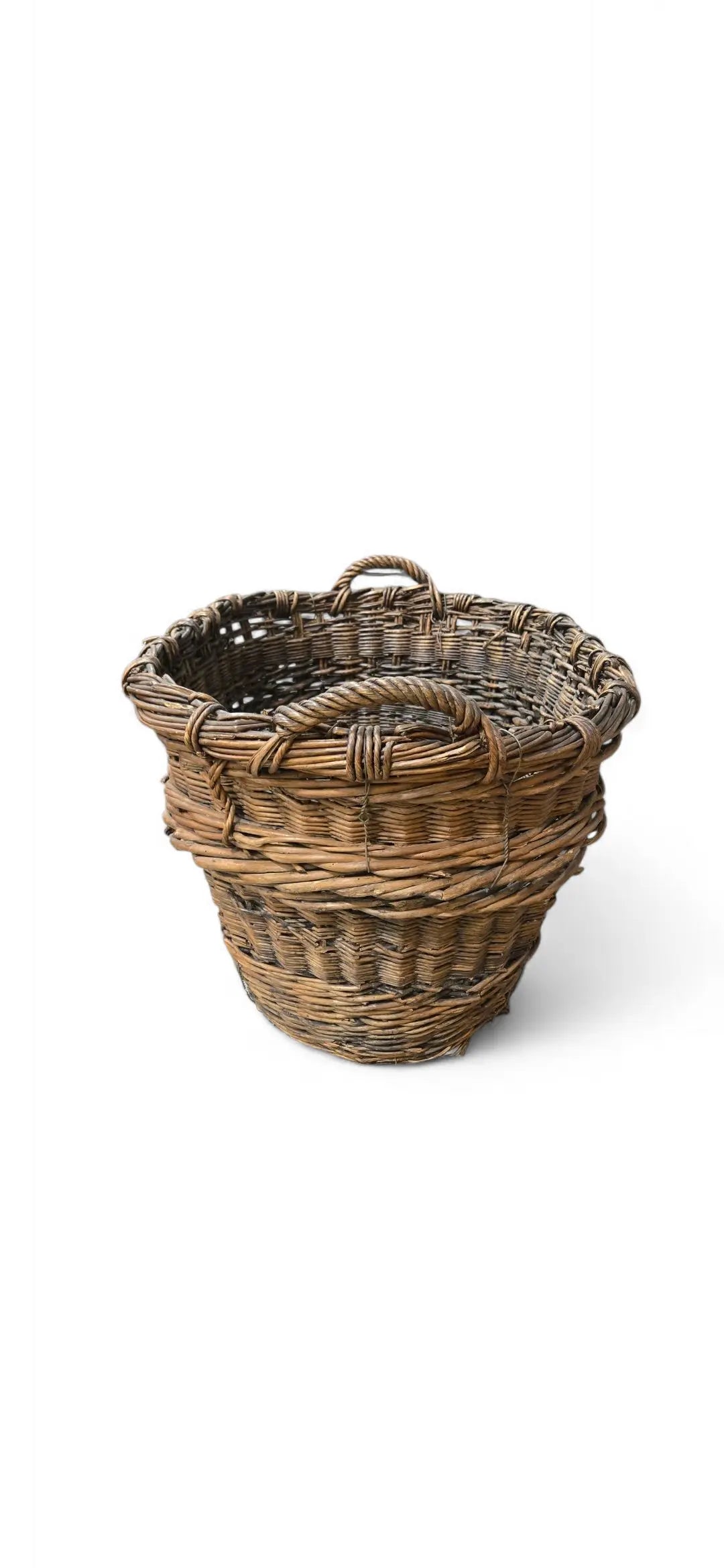 Antique Vintner Basket Home Crush