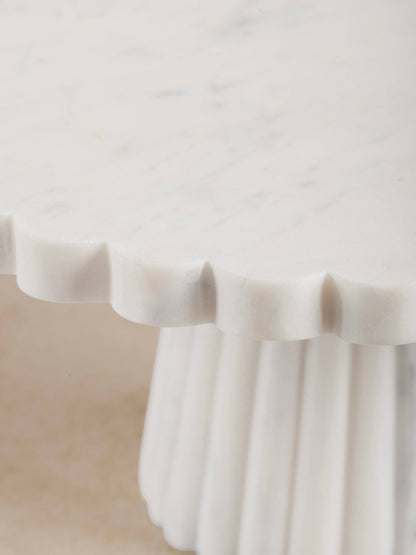 Bobby Ribbed Marble Cake Stand GAURI KOHLI