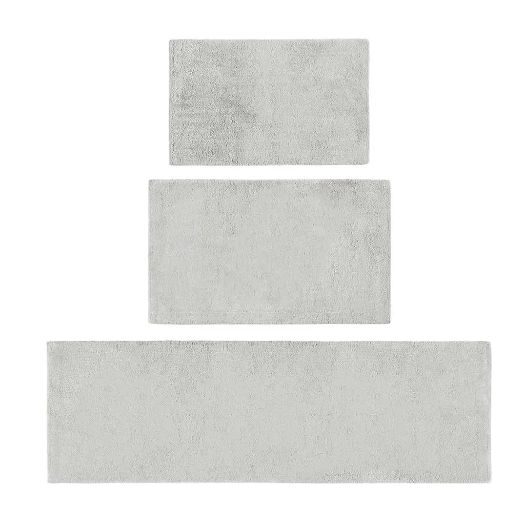 Luxury Feather Touch Reversible Bath Rug, Grey Olliix