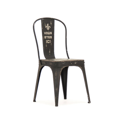Christelle Iron Chair: Iron Antique Black Home Crush