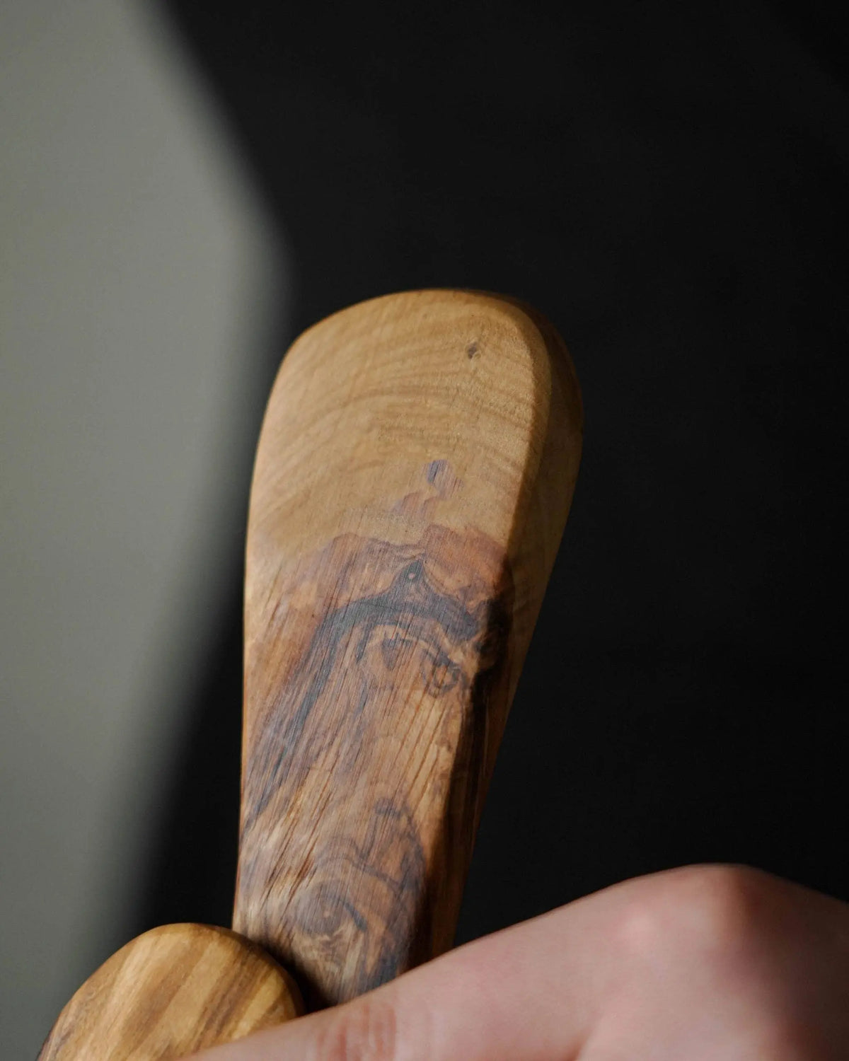 Handcrafted Olive Wood Ladle Dallas olive oil company